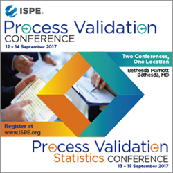 2017 Process Validation and Process Validation Statistics Conferences