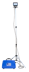 LED telescoping tripod