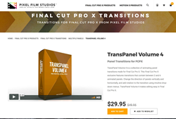 TransPanel Volume 4 - Pixel Film Studios Plugins - FCPX Transitions