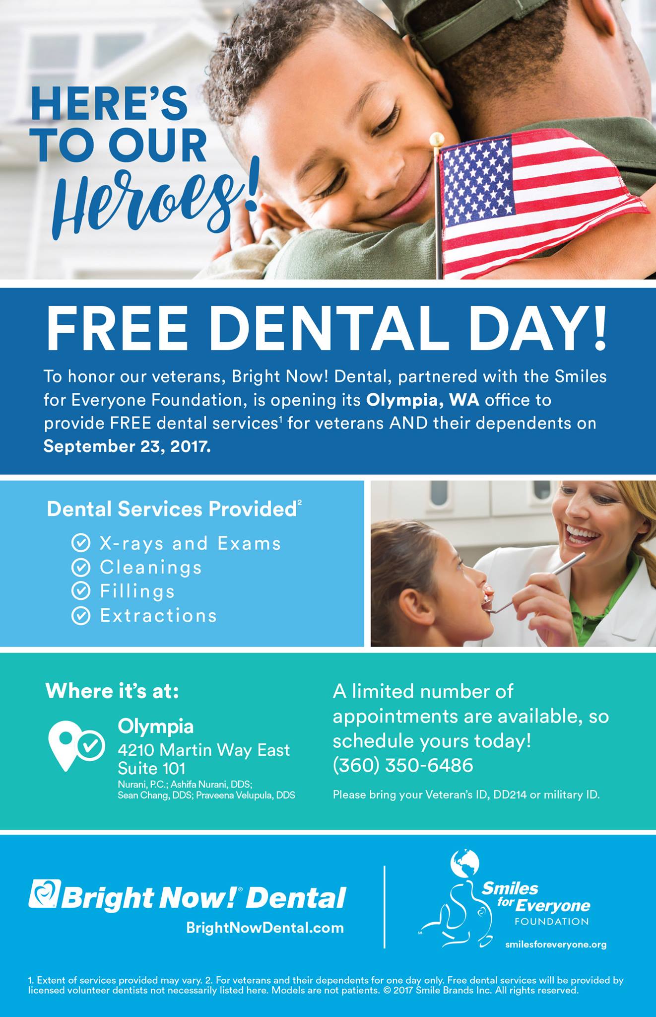 Bright Now! Dental Hosts Free Dental Day For Veterans