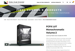 Final Cut Pro X Plugins - FCPX LUT Monochromatic Volume 2 - Pixel Film