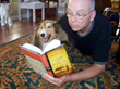 Paul Alan Fahey reads his new book to his sheltie Maddie