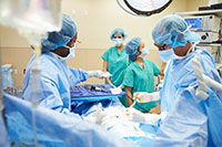 Operating room surgical team photo