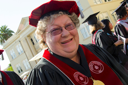 image of older woman's face smiling