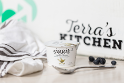 Siggi's skyr yogurt is delivered individually by Terra's Kitchen, or paired with Michele's Granola