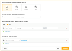 Intelligent Workflows in Freshsales