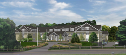 Property features of Sturges Ridge of Fairfield will include convenient underground parking and a rooftop patio. Apartments on the top level will have “luxury box” views of Fairfield Ludlowe High School football games.