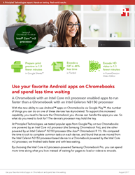 Spend less time waiting on favorite Android apps with a Chromebook powered by the Intel Core m3 processor