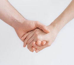 holding hands
