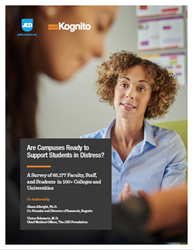 Survey Reveals College Faculty & Students Do Not Feel Prepared to Notice and Help Students In Psychological Distress