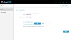Blacklisted Numbers Feature on VirtualPBX