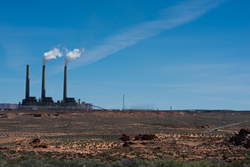 Navajo Generating Station in the southwest desert near Lake Powell