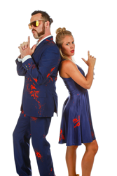 Navy Blue Halloween Suit And Halloween Dress