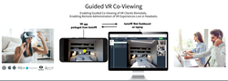 A visual representation of how guided VR co-viewing works