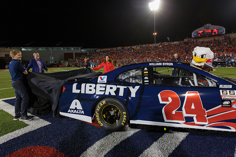 NASCAR driver William Byron unveils new No. 24 Liberty University car