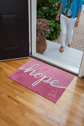 Pink Ribbon Welcome Mat from Carpet One