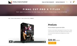 Pixel Film Studios Plugins - ProCuts - Final Cut Pro X