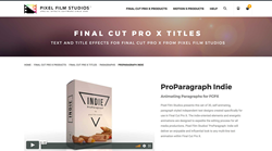 ProParagraph Indie - Pixel Film Studios Effects - Final Cut Pro X