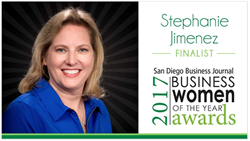 Stephanie Jimenez, Senior Vice President, First Associates Nominated for San Diego Business Journal Women of the Year