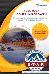 Join Vengeso at Frost & Sullivan's Sales Team Alpine Retreat (STAR) February 8, 2018.
