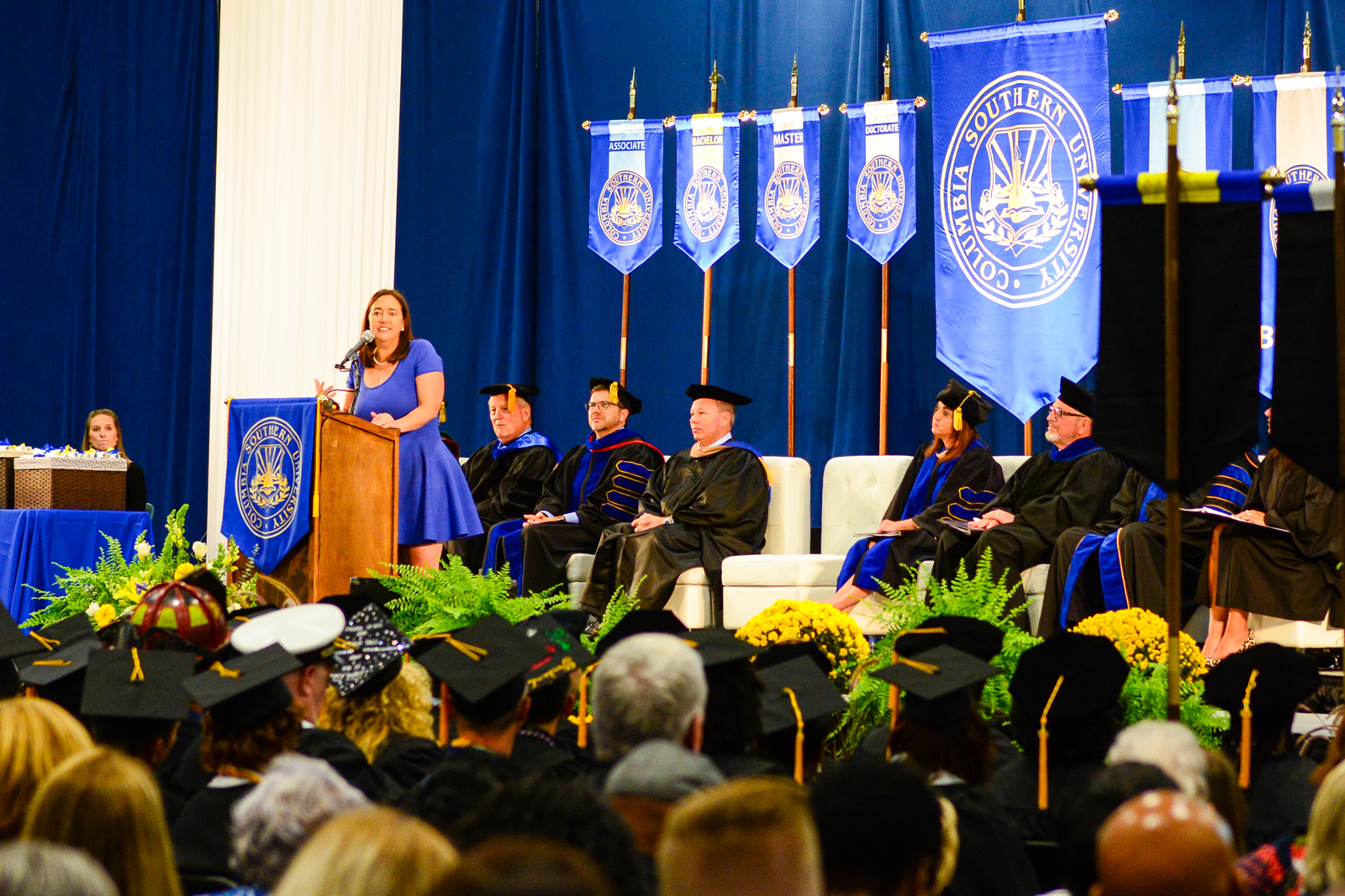 Caps in the Air Columbia Southern University Holds Graduation at OWA