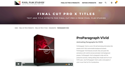 Apple FCPX - Pixel Film Studios - Final Cut Pro X Editors