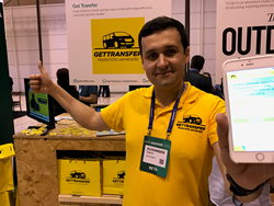 Presentation of iOS application of GetTransfer.com at WebSummit, Lisbon 2016