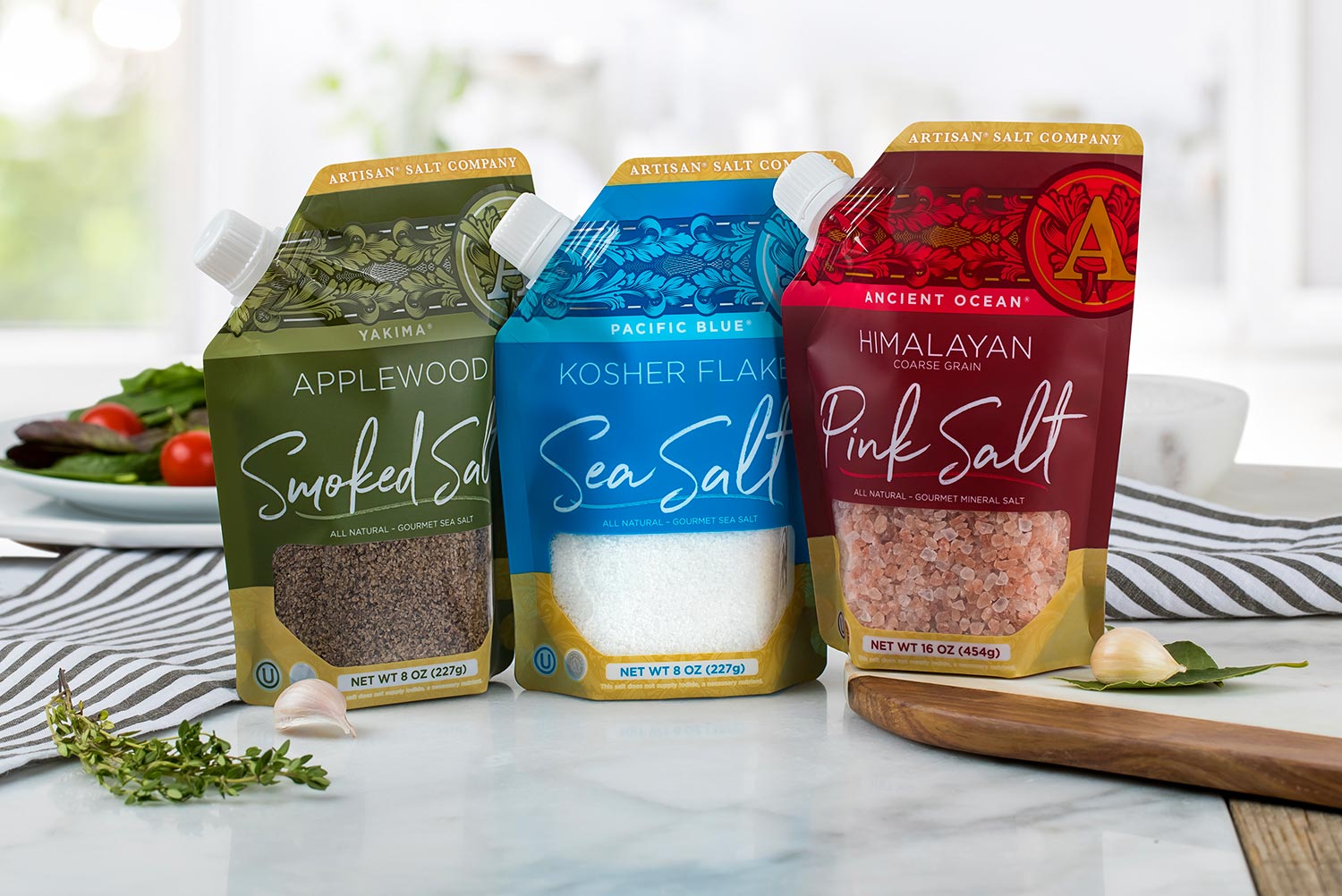 SaltWorks® Launches New Artisan Salt Company® Pour Spout Pouches