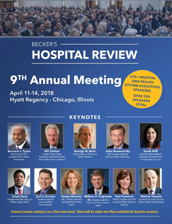 Becker's Healthcare to Host 9th Annual Hospital Meeting in Chicago, IL