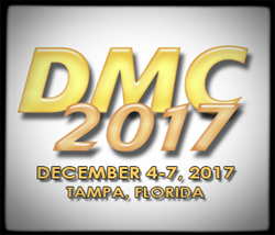 Defense Manufacturing Conference 2017 logo, yellow letters on white background