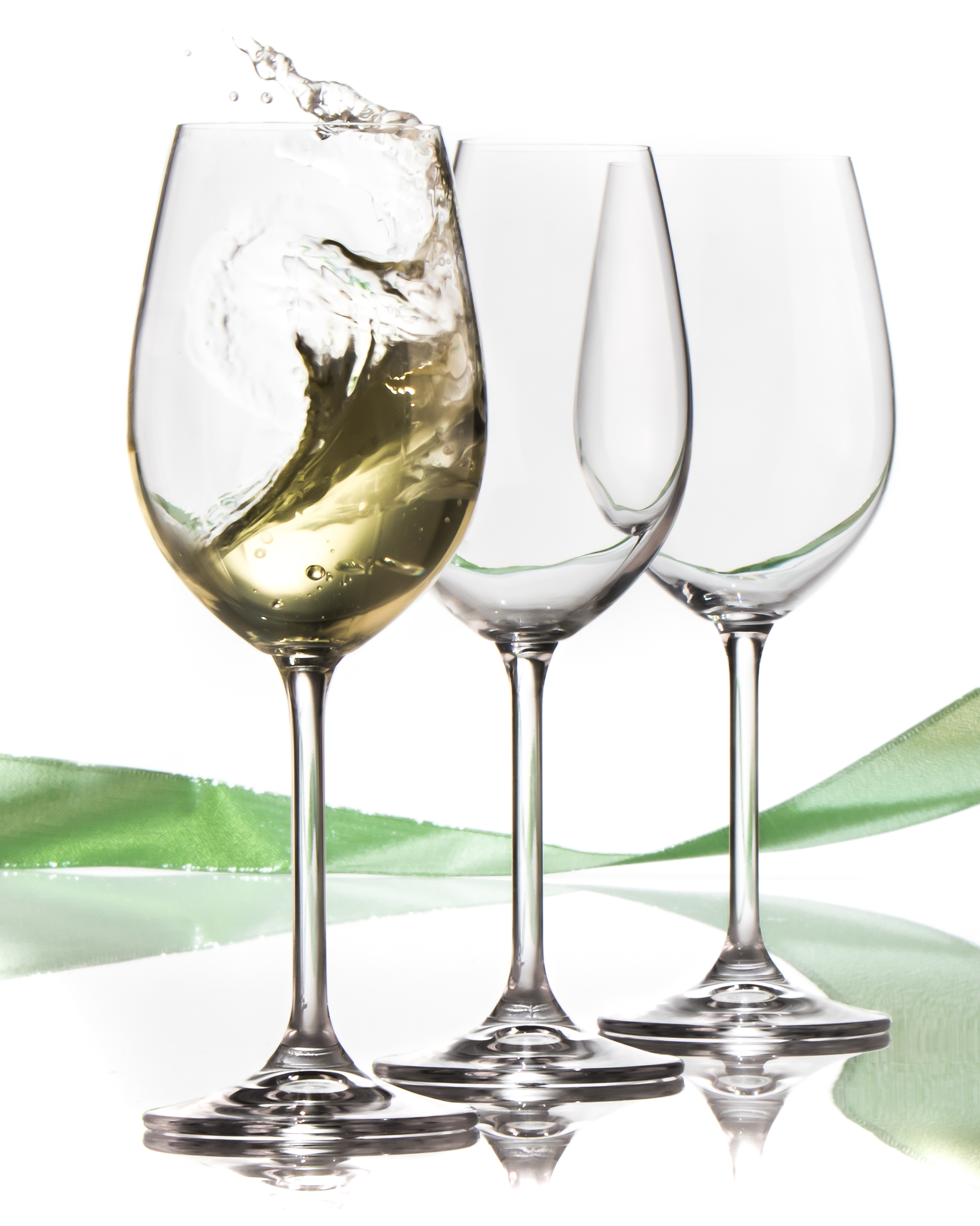 white wine glasses