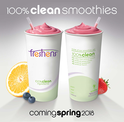 Freshens Fresh Food Studio 100% Clean Smoothies 100 Percent Clean Ingredients