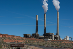 Navajo Generating Station in the southwest desert near Lake Powell