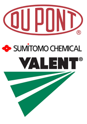 DuPont, Sumitomo and Valent Logos