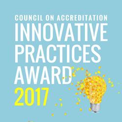 Innovative practices award 2017 presented by the Council on Accreditation (COA)