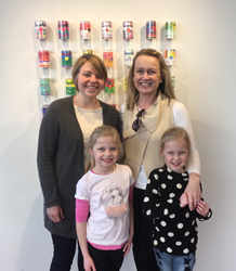 Nicola Shelley and her twin daughters at GRACE event
