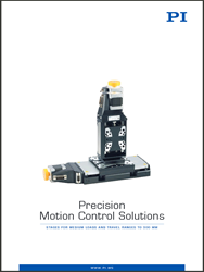 New Catalog of Medium Load Precision Motorized Positioning Systems