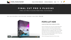 FCPX LUT HDR - Final Cut Plugins - Pixel Film Studios Effects