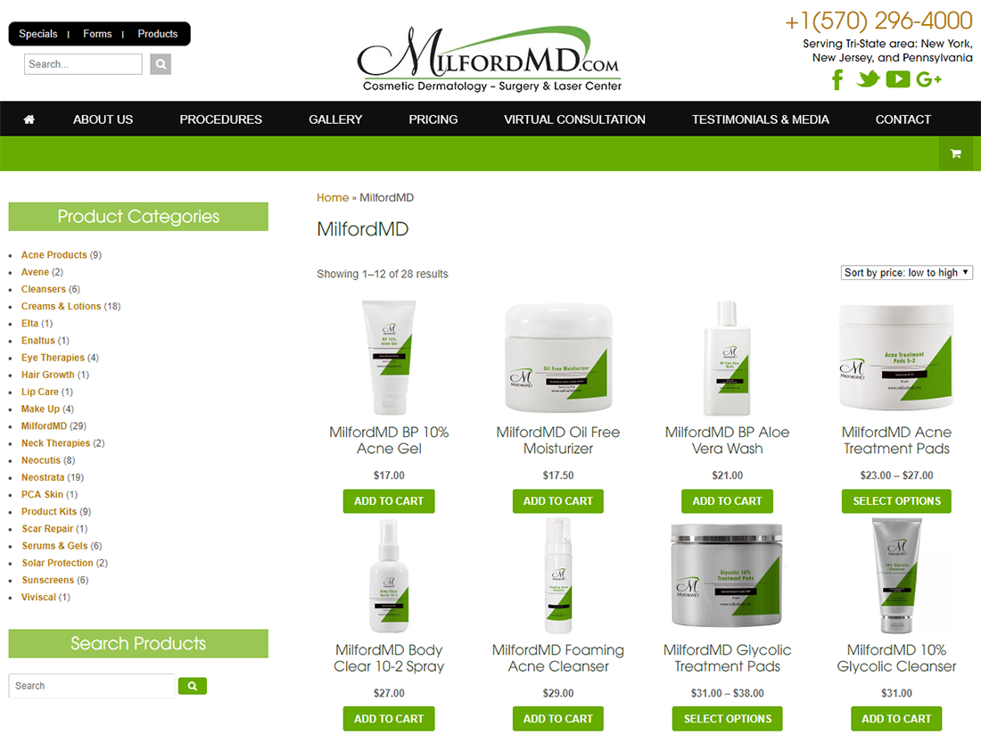 MilfordMD Cosmetic Dermatology Surgery & Laser Center Unveils Newly