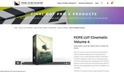 FCPX Plugins and Effects - FCPX LUT Cinematic Volume 4 - Pixel Plugins