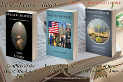 Three Book Releases by Caesar Rondina Author  Image