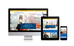 Boler Business School website design