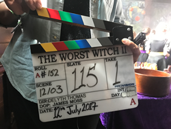 Filming series 2 of The Worst Witch at Adlington Hall