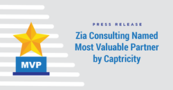 Zia Consulting Named Most Valuable Partner by Captricity