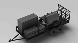 Trailer Mounted Station - 6.5 kW Generator with 30 foot Light Tower - 11 kW Diesel Generator - Welder - Air Compressor