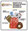 Online school student backpack