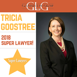 Tricia Goostree | 2018 Super Lawyer | Family Law Attorney