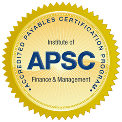 Accredited Payables Solutions Consultant (APSC) seal