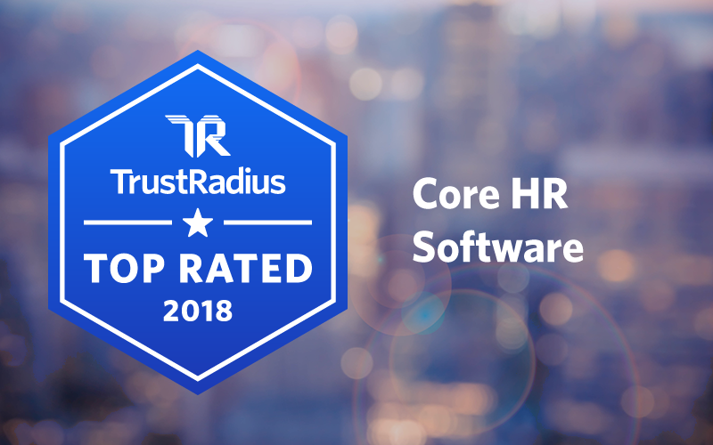 TrustRadius Announces the 2018 Top Rated Core HR Software According to