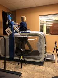 Repsher PT physical therapist tries AlterG